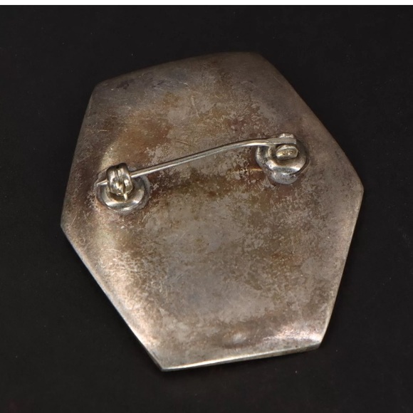 VTG Sterling Silver - Etched Flower Floral - Picture 4 of 4